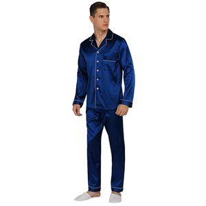 NEW Mens Silky Satin Sleepware
